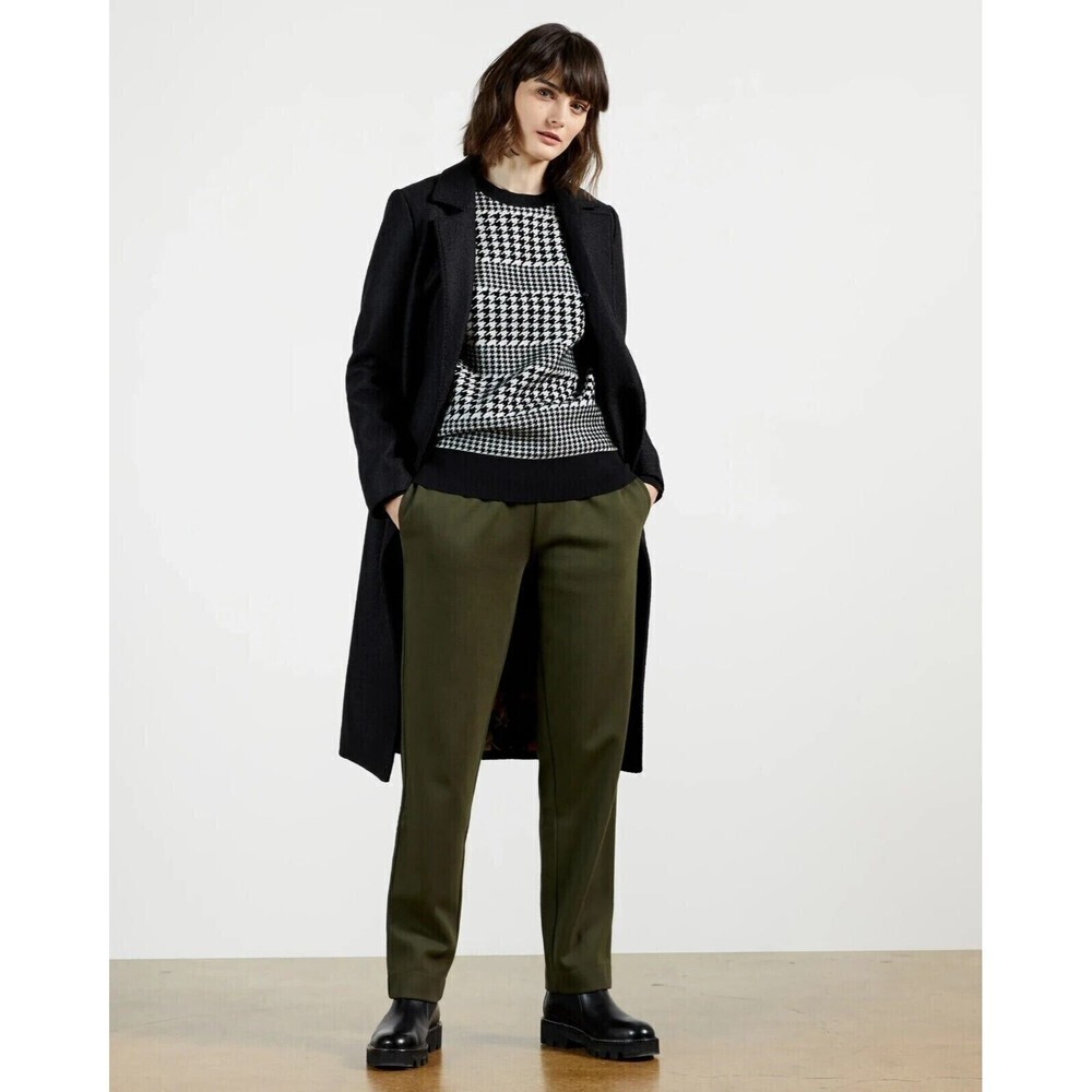 Ted Baker Women Khaki Weria Relaxed Side Trim Jogger 4 US L